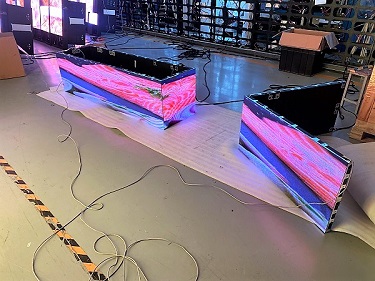 বিজোড় স্কোয়ার কলাম LED স্ক্রীন